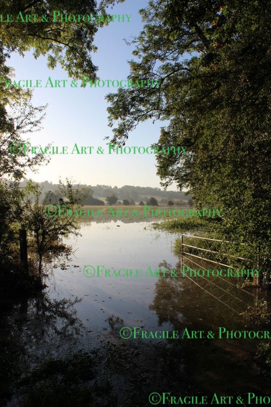 Collyweston Field Flooded - Original Photograph