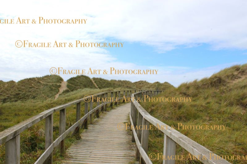 Boardwalk in Wales - Photograph