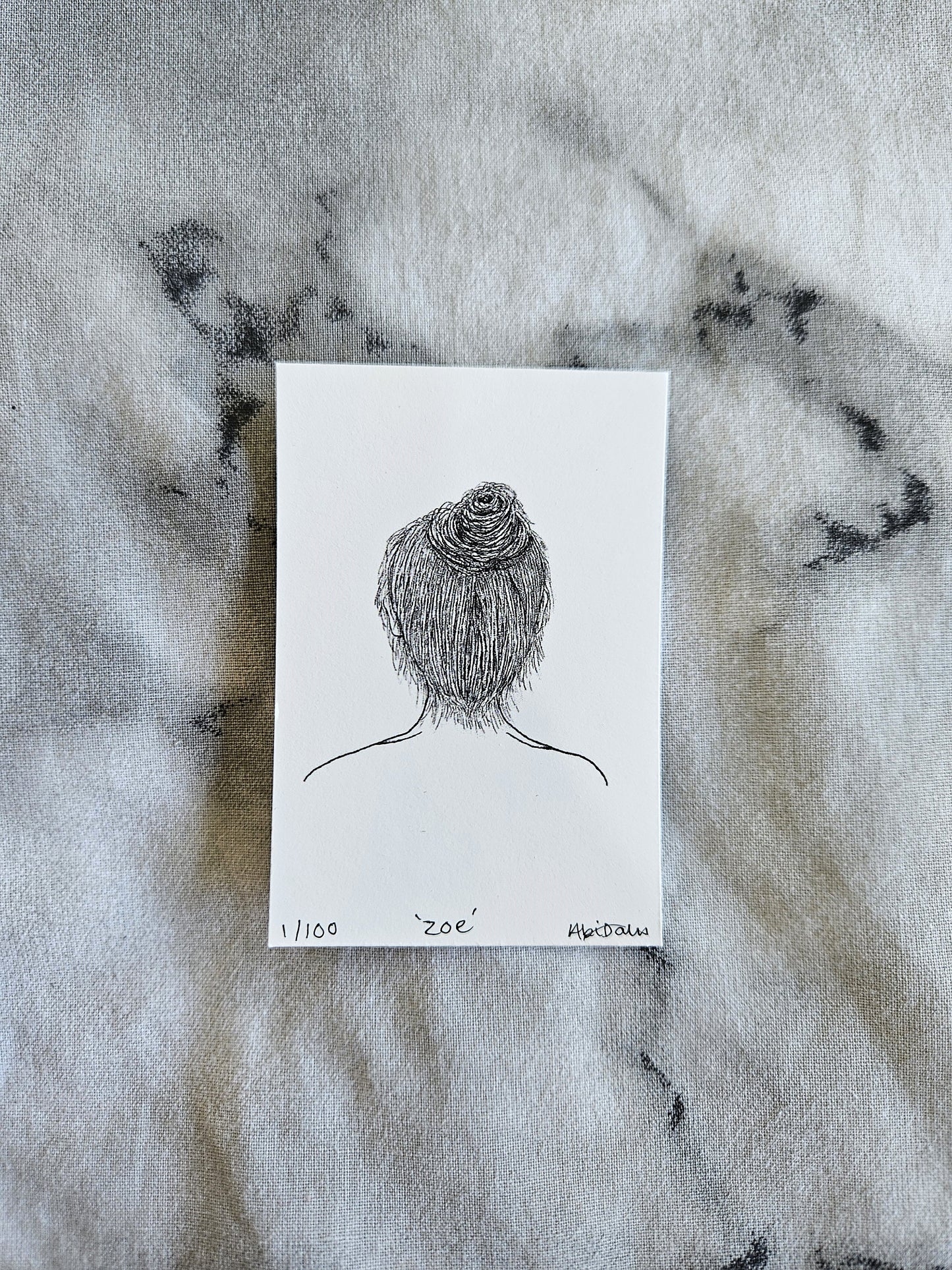 Zoe - Mini Giclee Print of Original Artwork