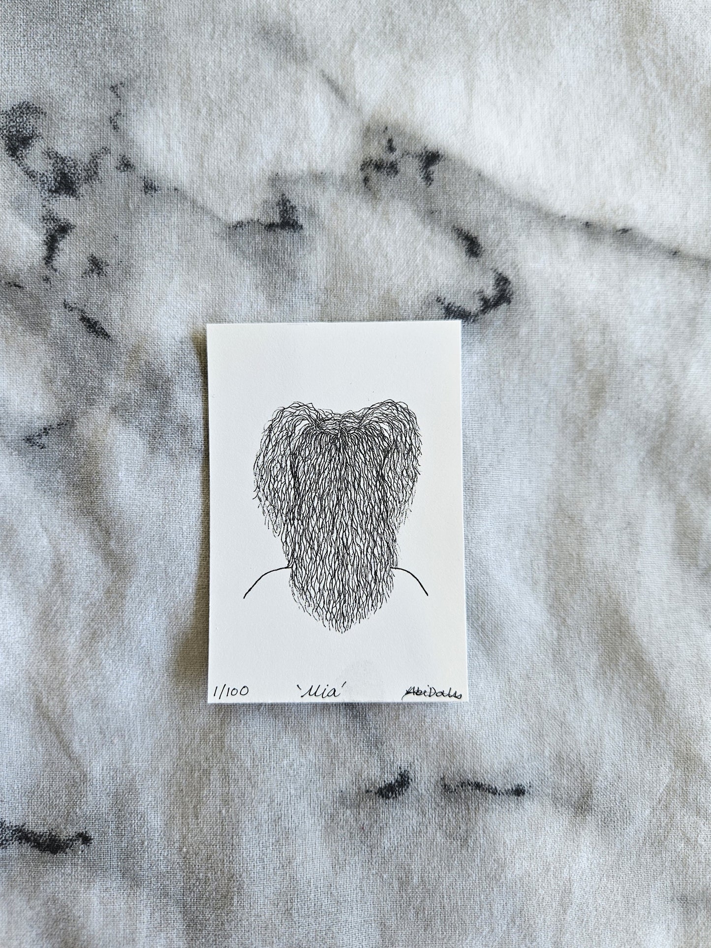 Mia - Mini Giclee Print of Original Artwork