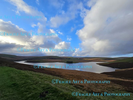 Cronfa Ddwr Craig Goch Reservoir View - Photograph