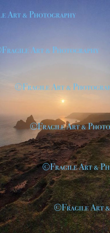 Kynance Cove in Portrait - Photograph